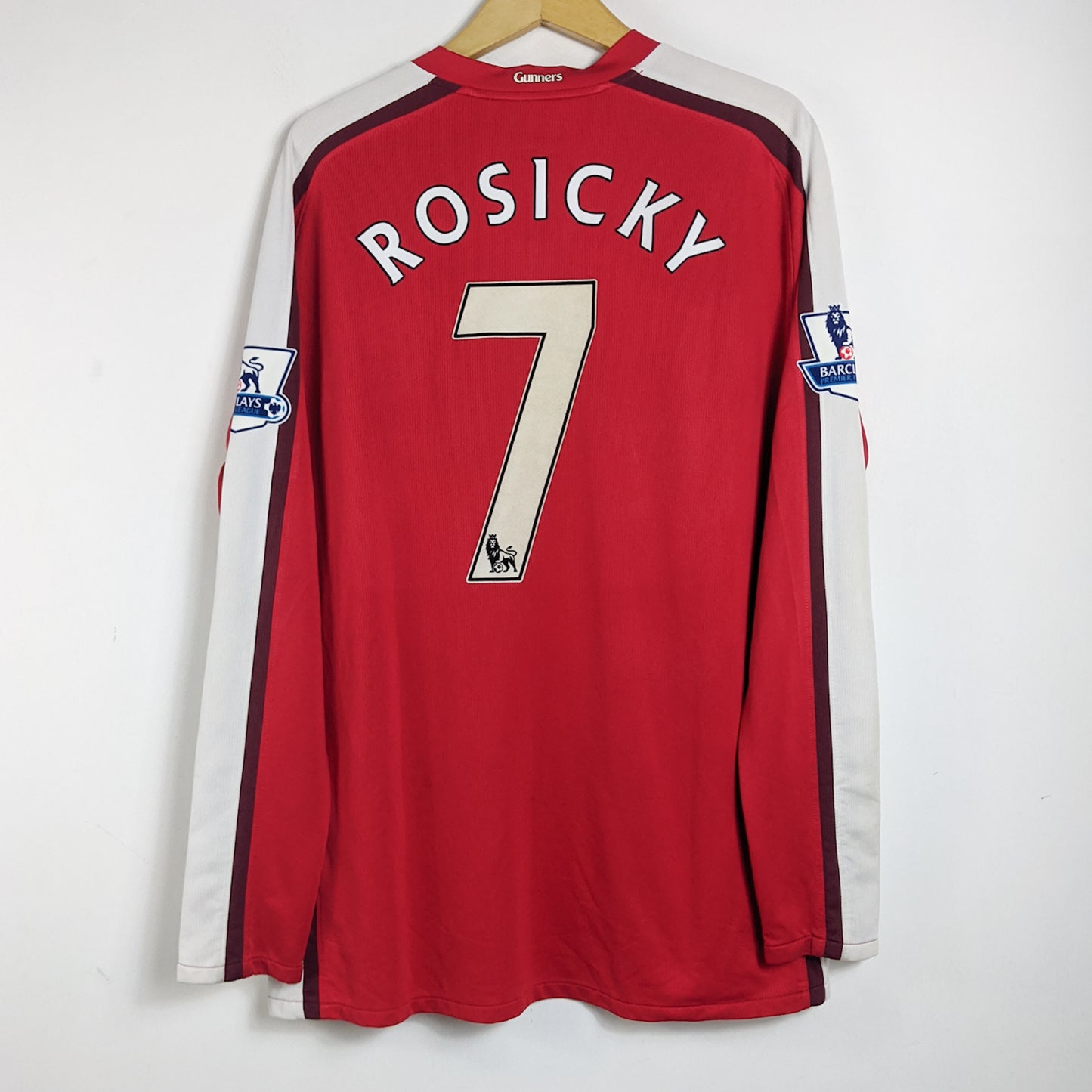 Original Arsenal 2008/10 Home - Rosicky #7 Size XL (Long Sleeve)
