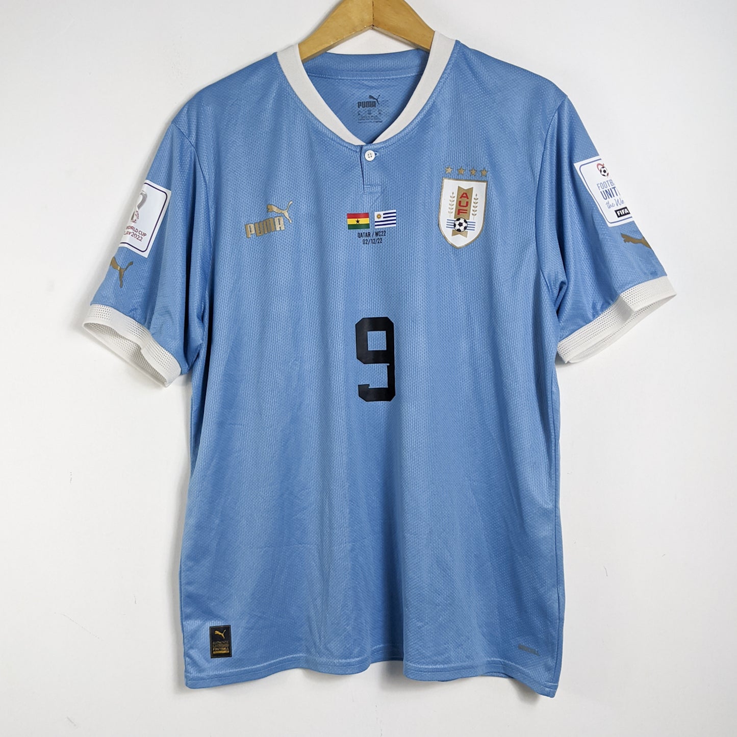 Original Uruguay 2022 Home - L.Suarez #9 Size XL