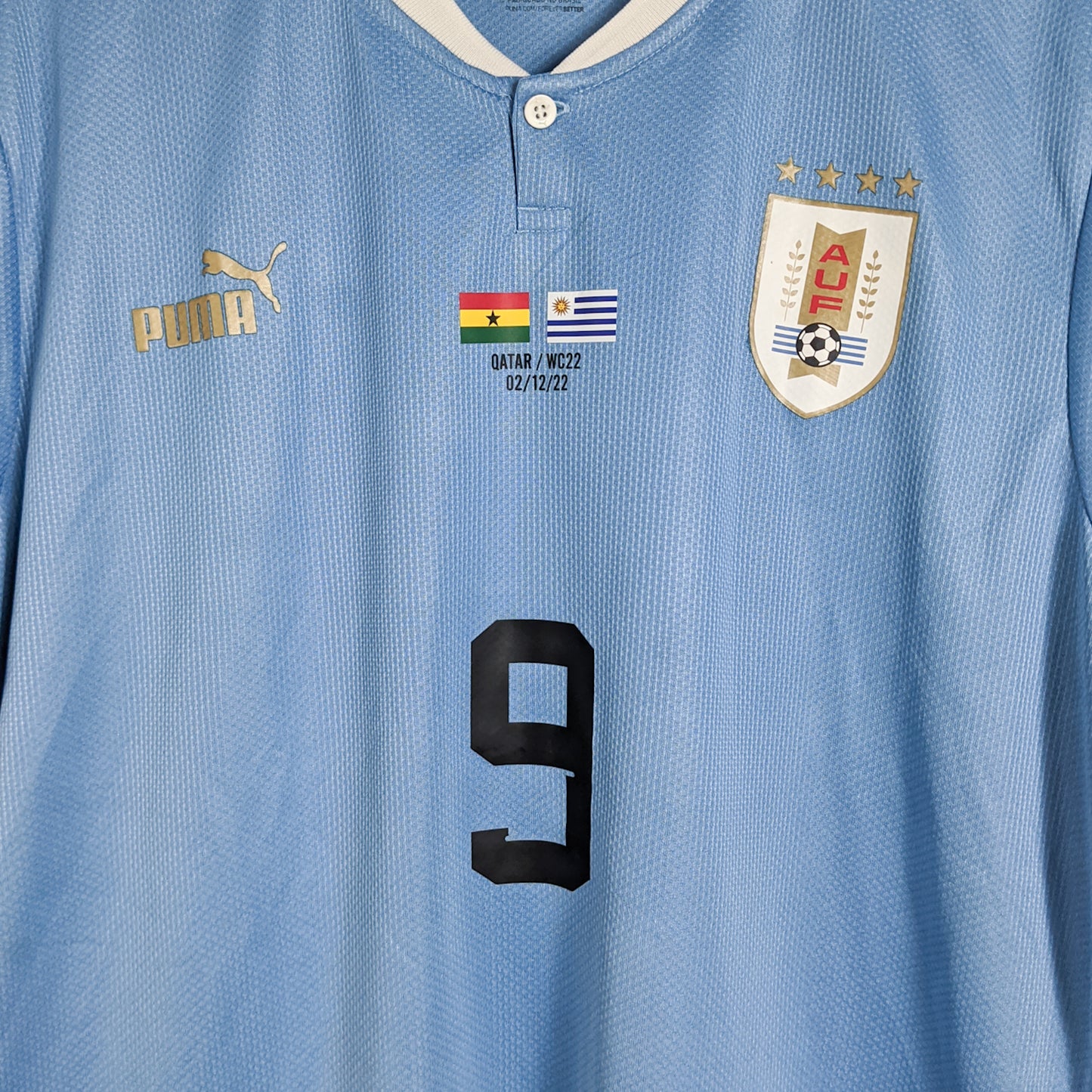 Original Uruguay 2022 Home - L.Suarez #9 Size XL