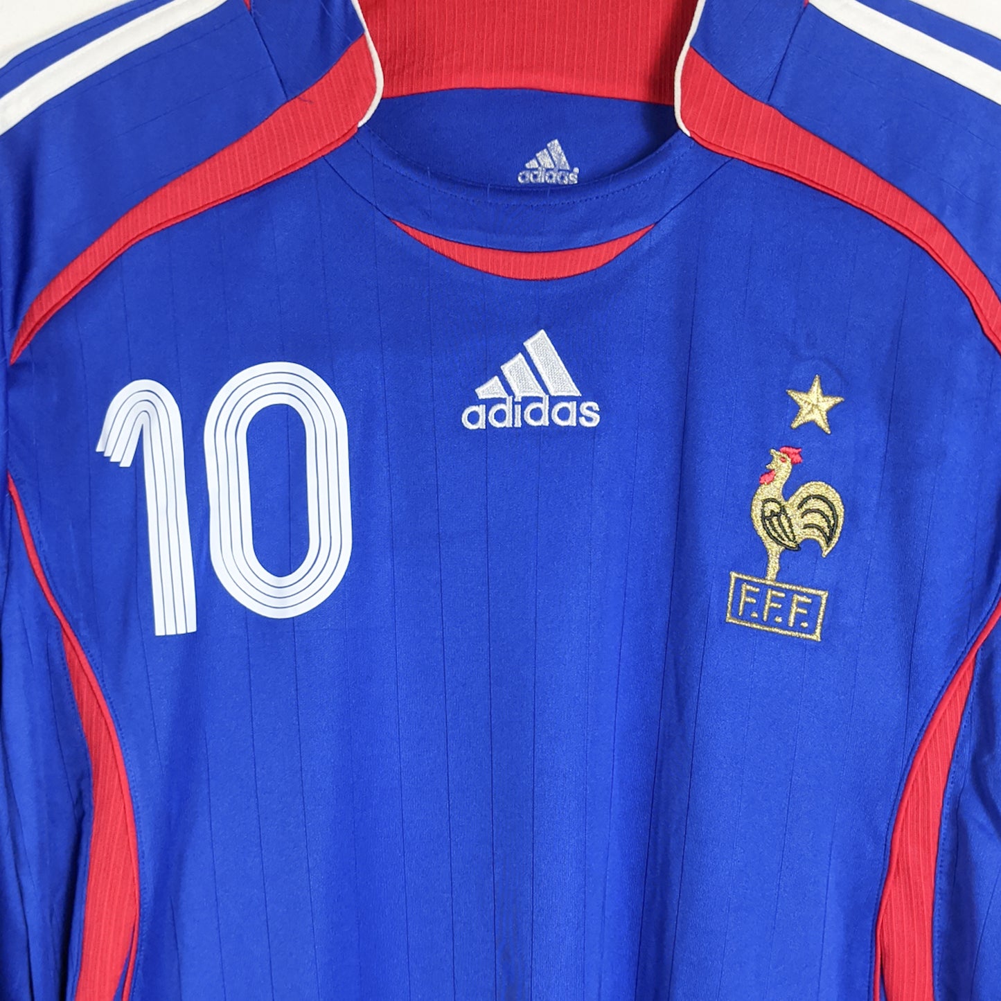 Original France 2006 Home - Zidane #10 Size L (Long Sleeve)