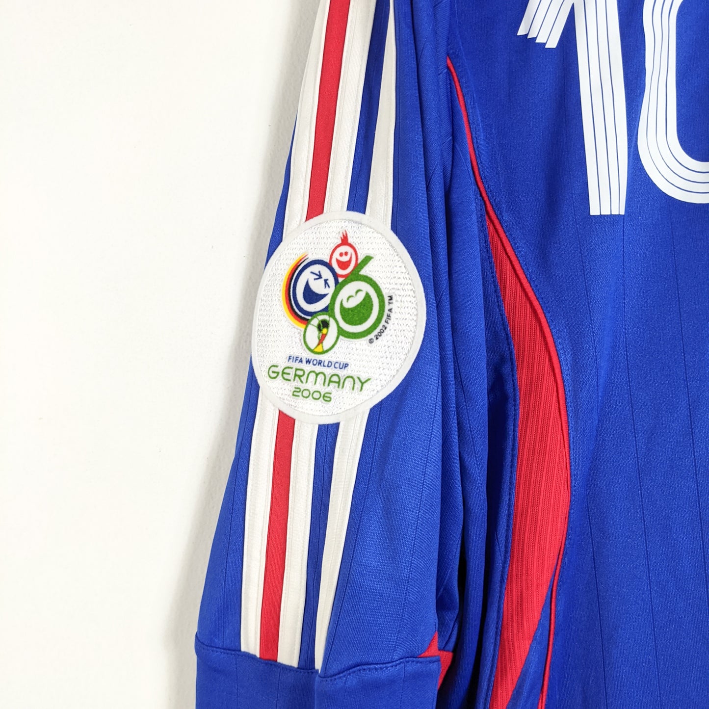 Original France 2006 Home - Zidane #10 Size L (Long Sleeve)