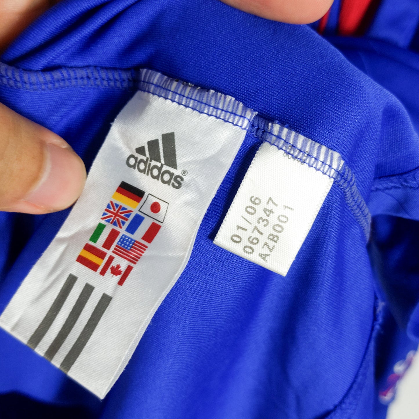 Original France 2006 Home - Zidane #10 Size L (Long Sleeve)