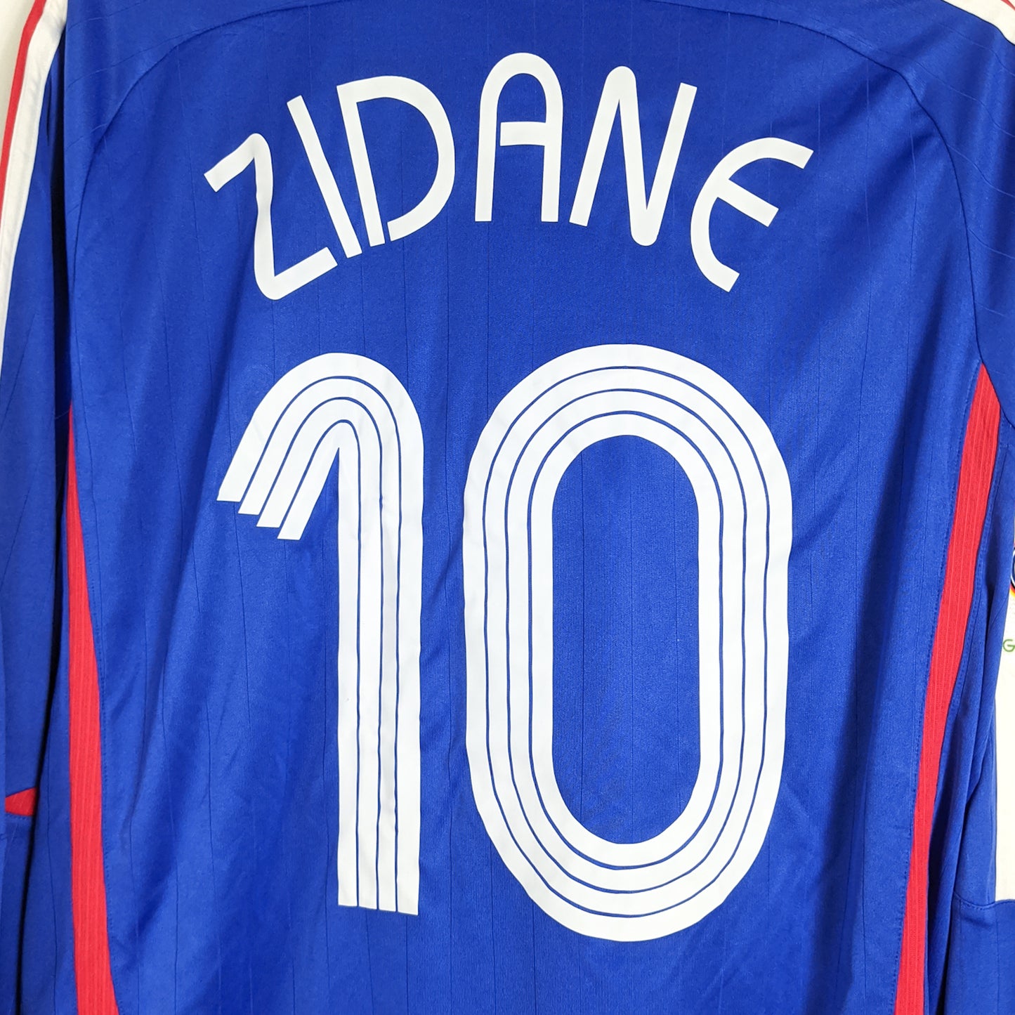 Original France 2006 Home - Zidane #10 Size L (Long Sleeve)
