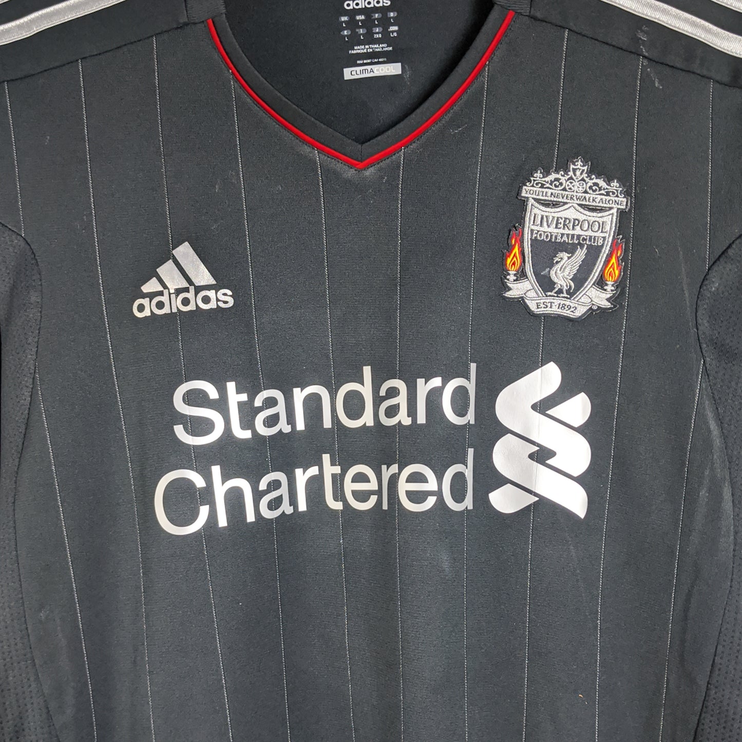 Original Liverpool 2011/12 Away - Gerrard #8 Size L