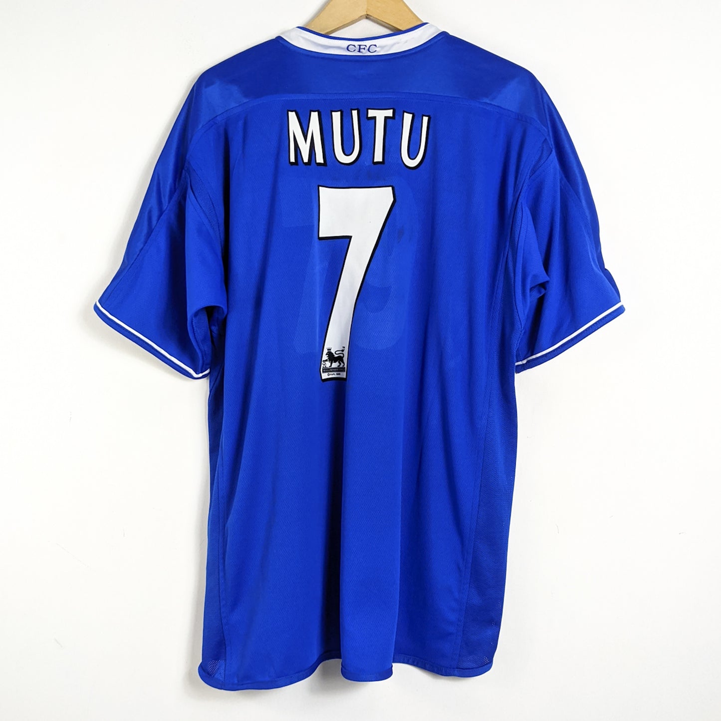 Original Chelsea 2003/05 Home - Mutu #7 Size XL