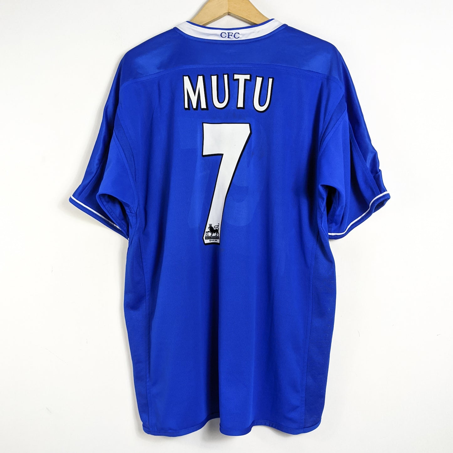 Original Chelsea 2003/05 Home - Mutu #7 Size XL