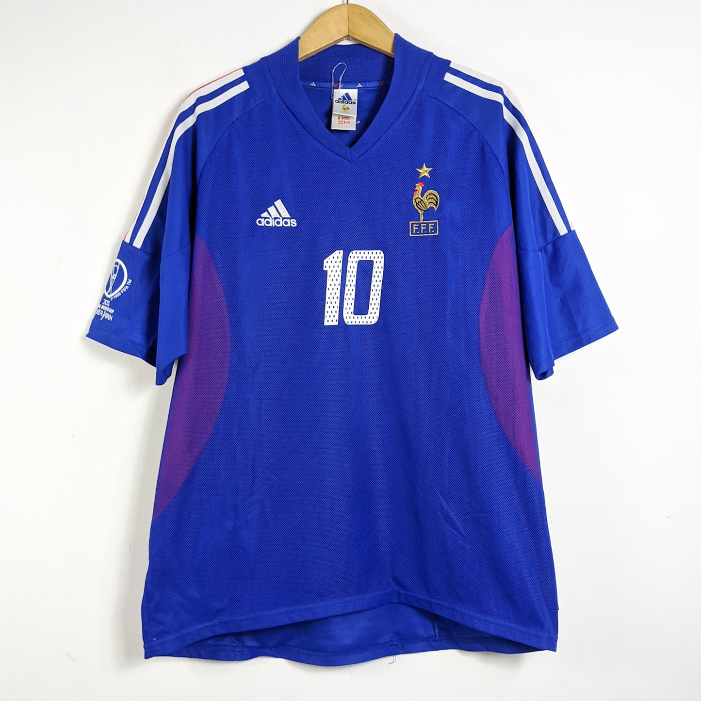 Original France 2002 Home - Zidane #10 Size XL