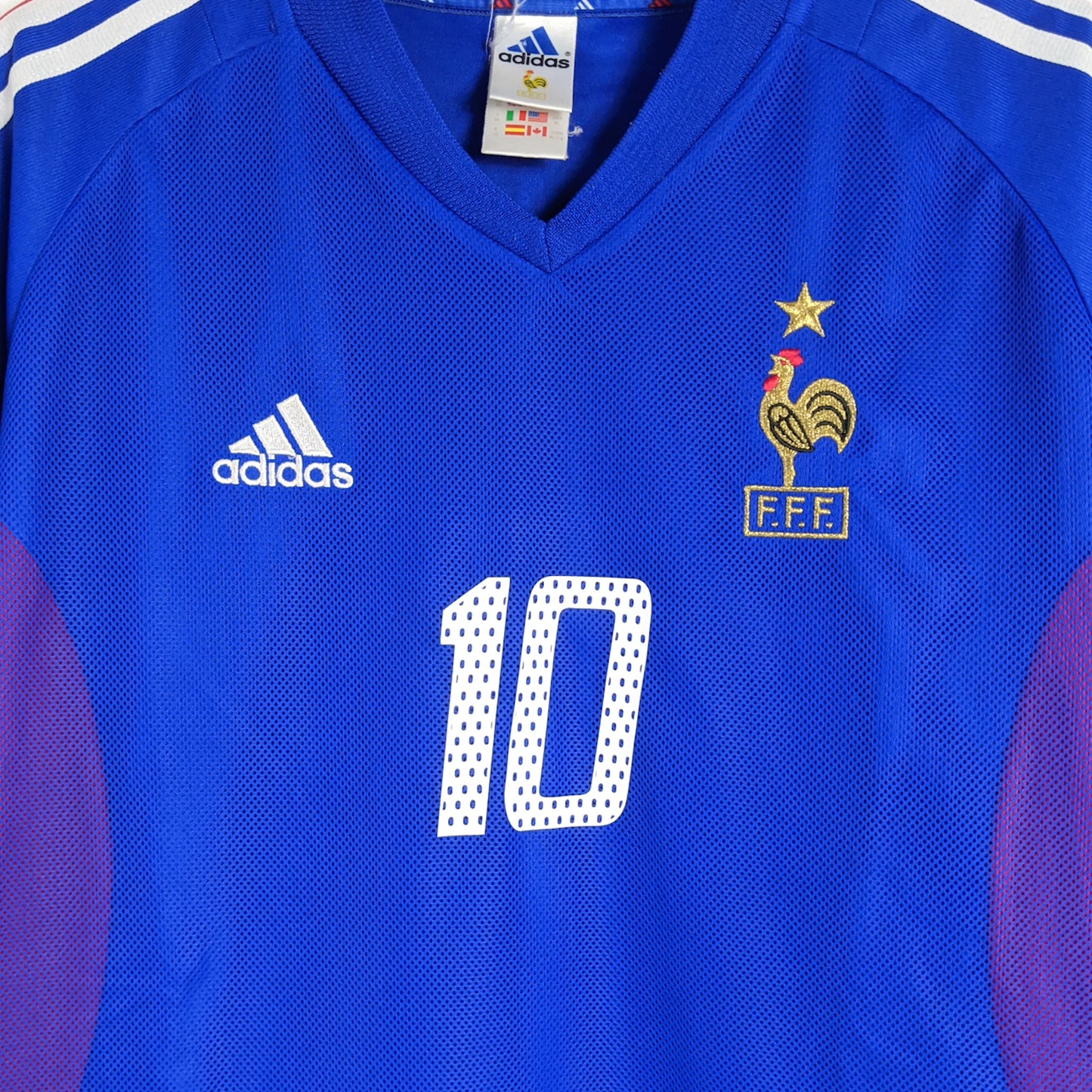 Original France 2002 Home - Zidane #10 Size XL
