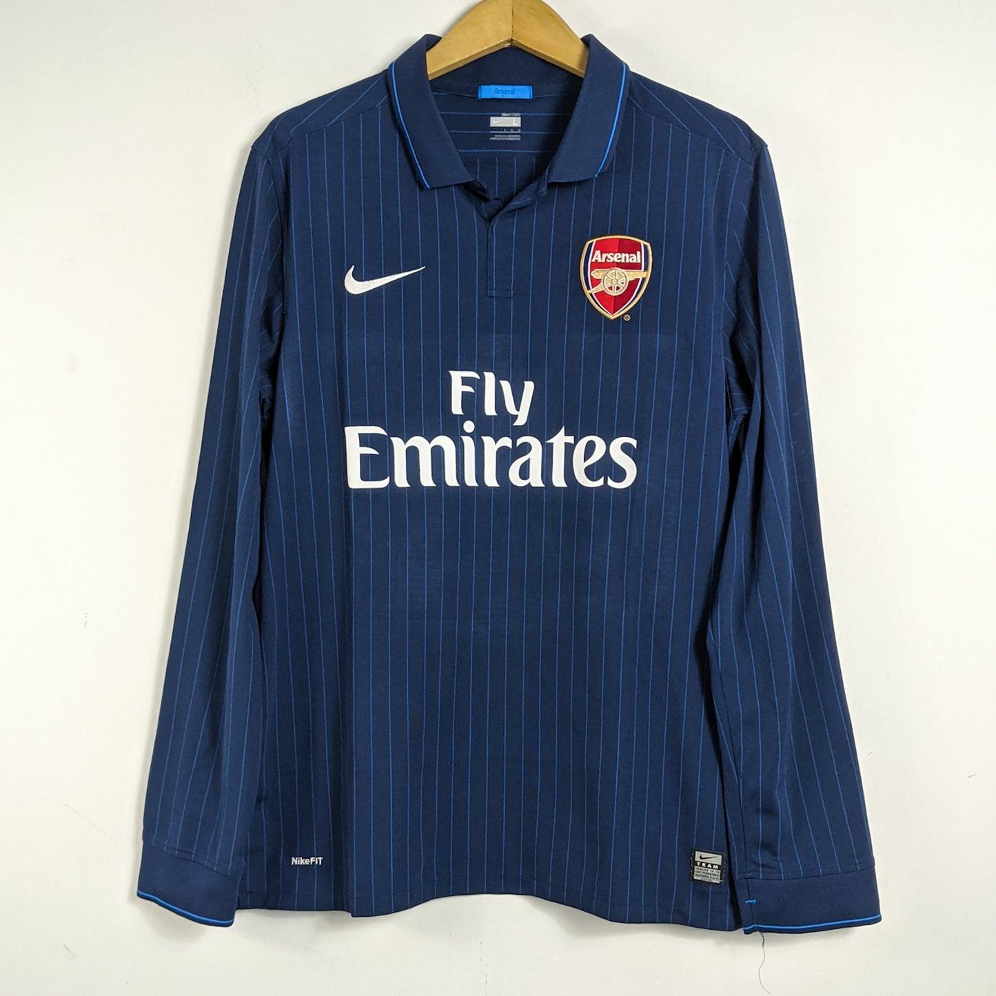 Original Arsenal 2009/10 Away - Fabregas #4 Size L (Long Sleeve)