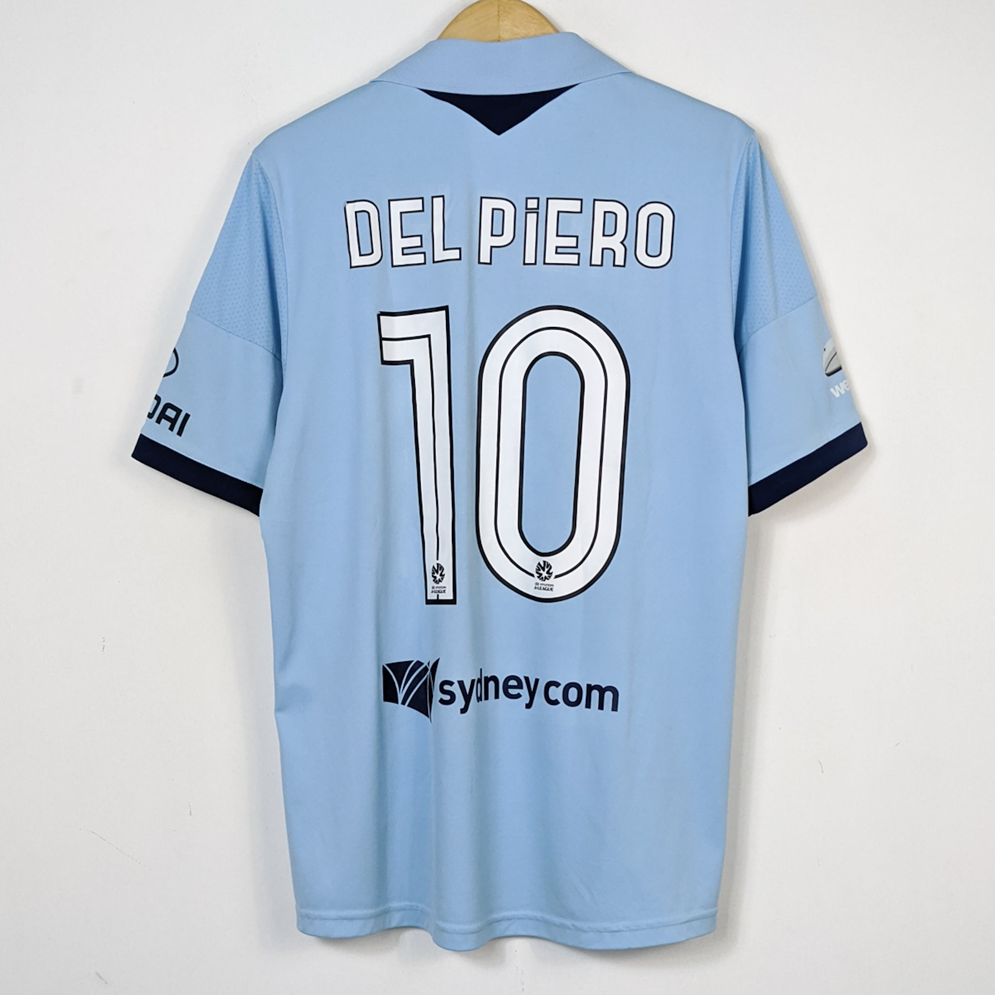 adidas SYDNEY FC A-League ユニフォーム 水色 2012-13 Sydney FC Home Shirt - 7/10 - (L)