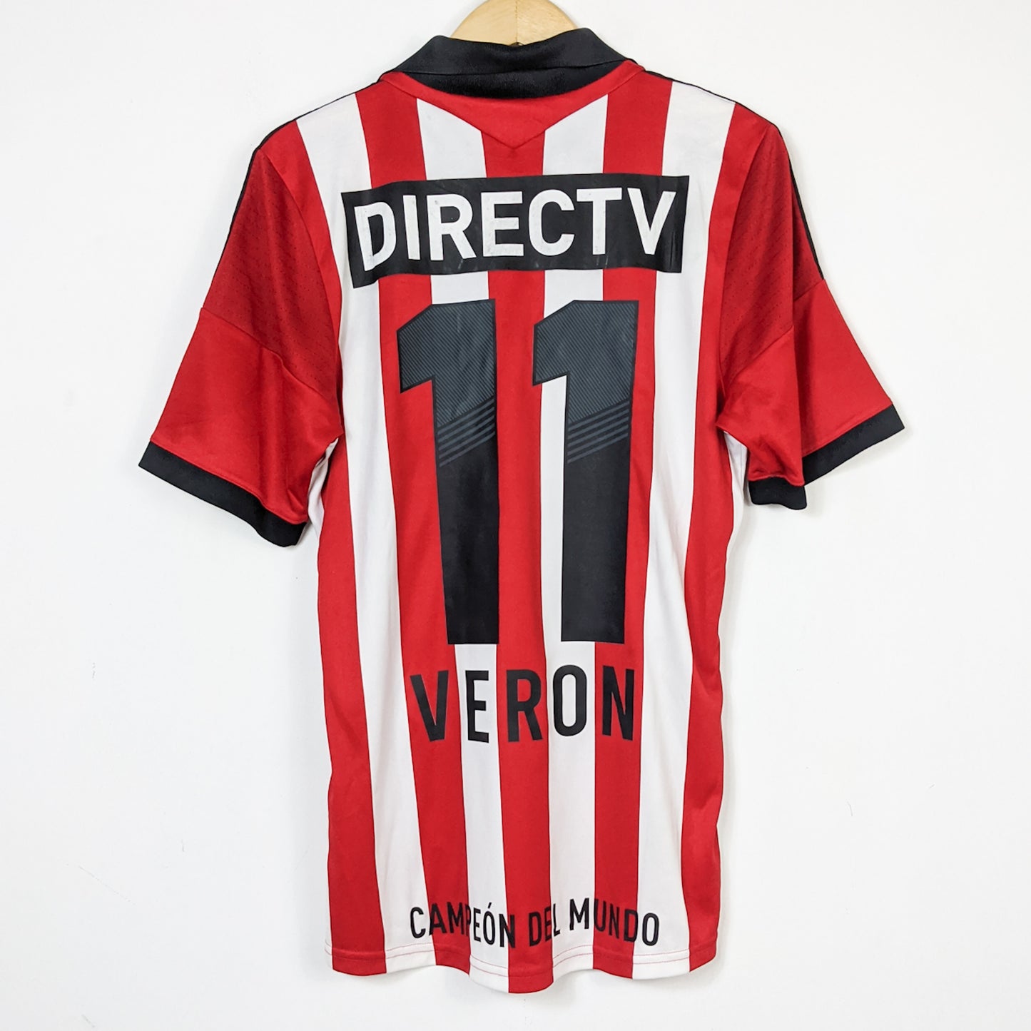 Original Estudiantes 2013/14 Home - Veron #11 Size M (Player Issue)
