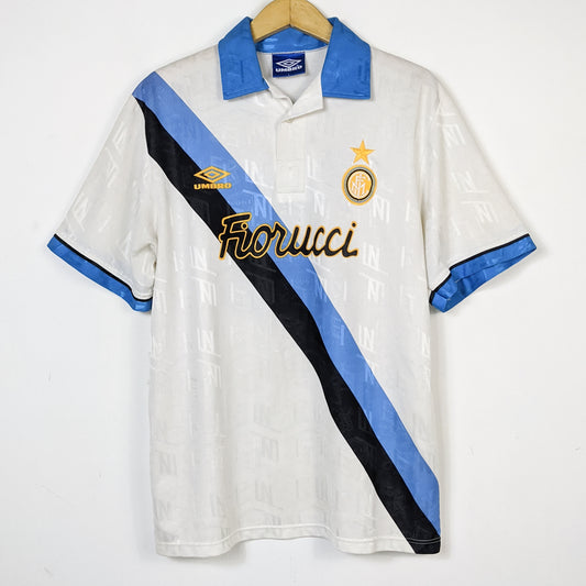 Original Inter Milan 1993/94 Away - Bergkamp #10 Size L