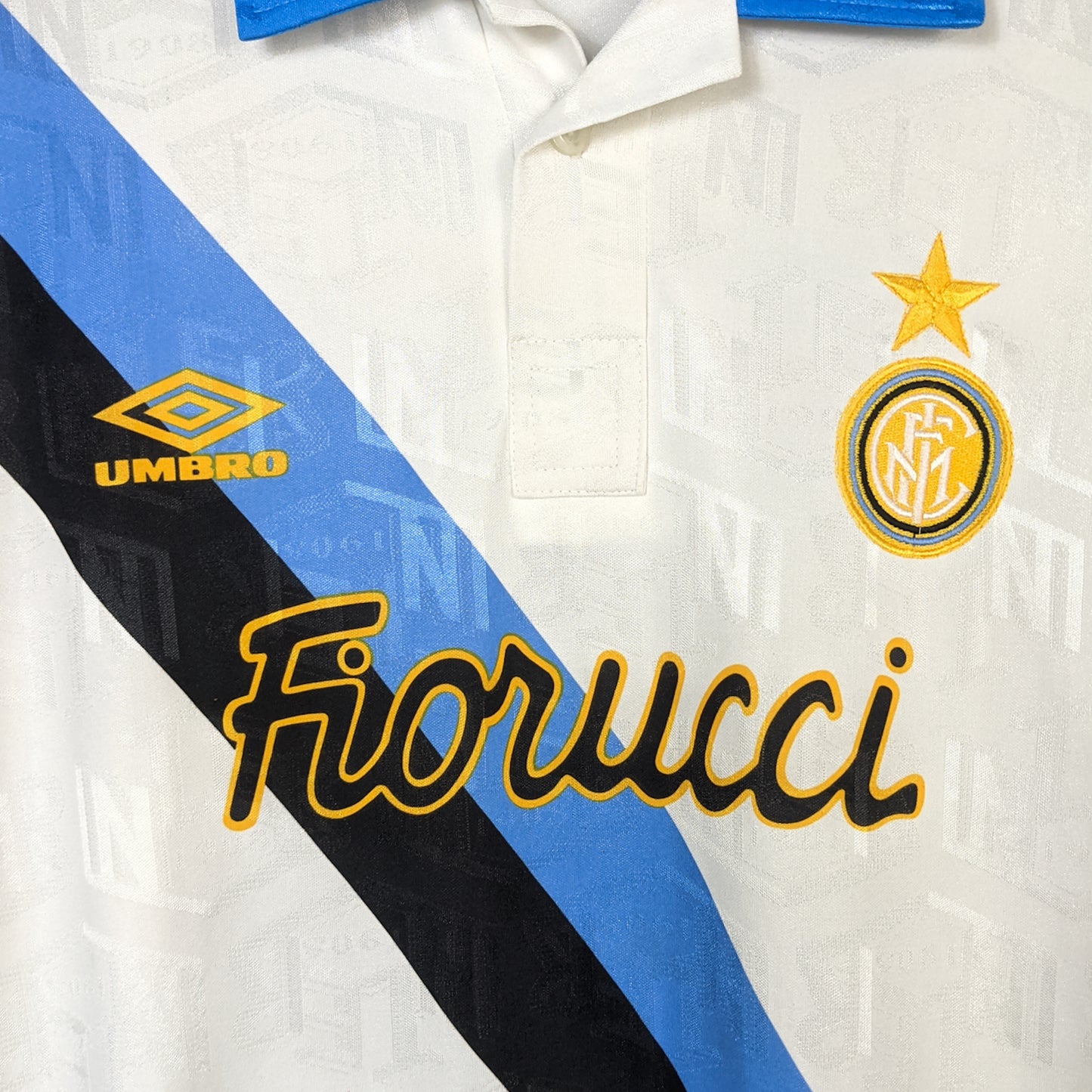 Original Inter Milan 1993/94 Away - Bergkamp #10 Size L