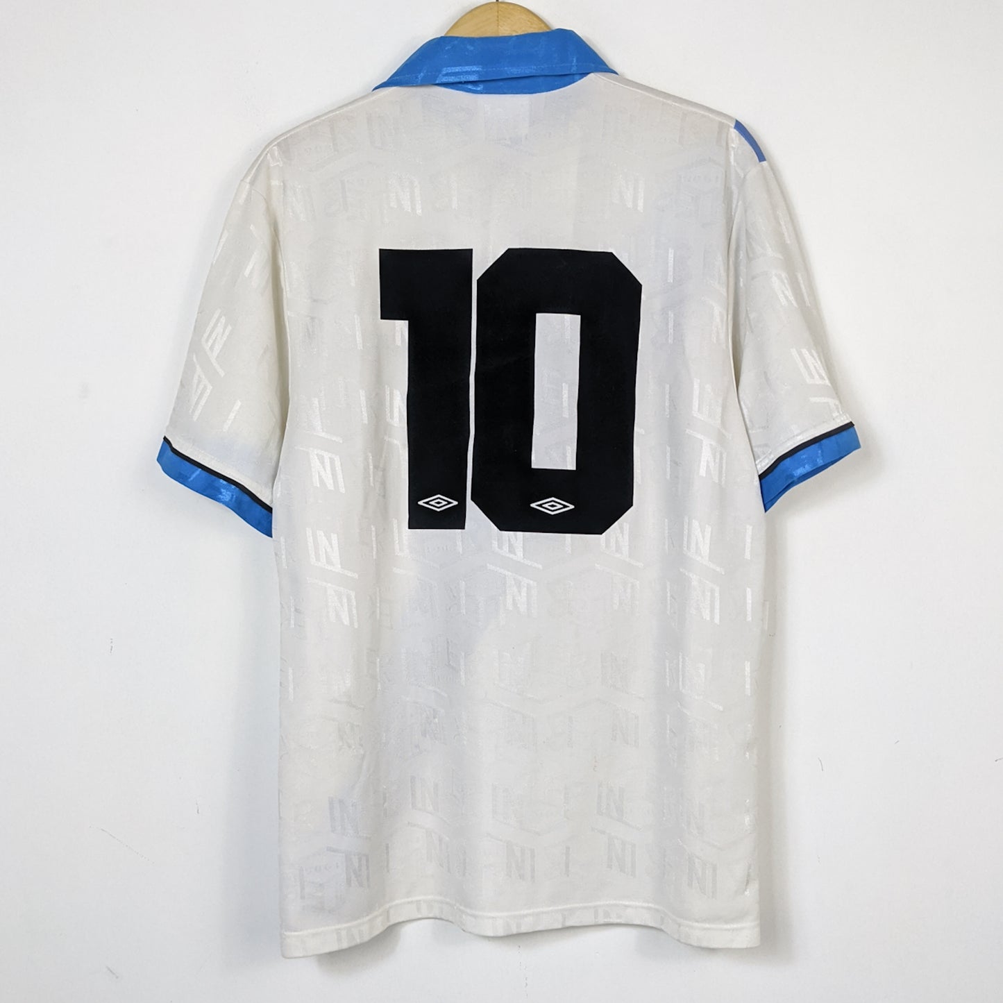Original Inter Milan 1993/94 Away - Bergkamp #10 Size L