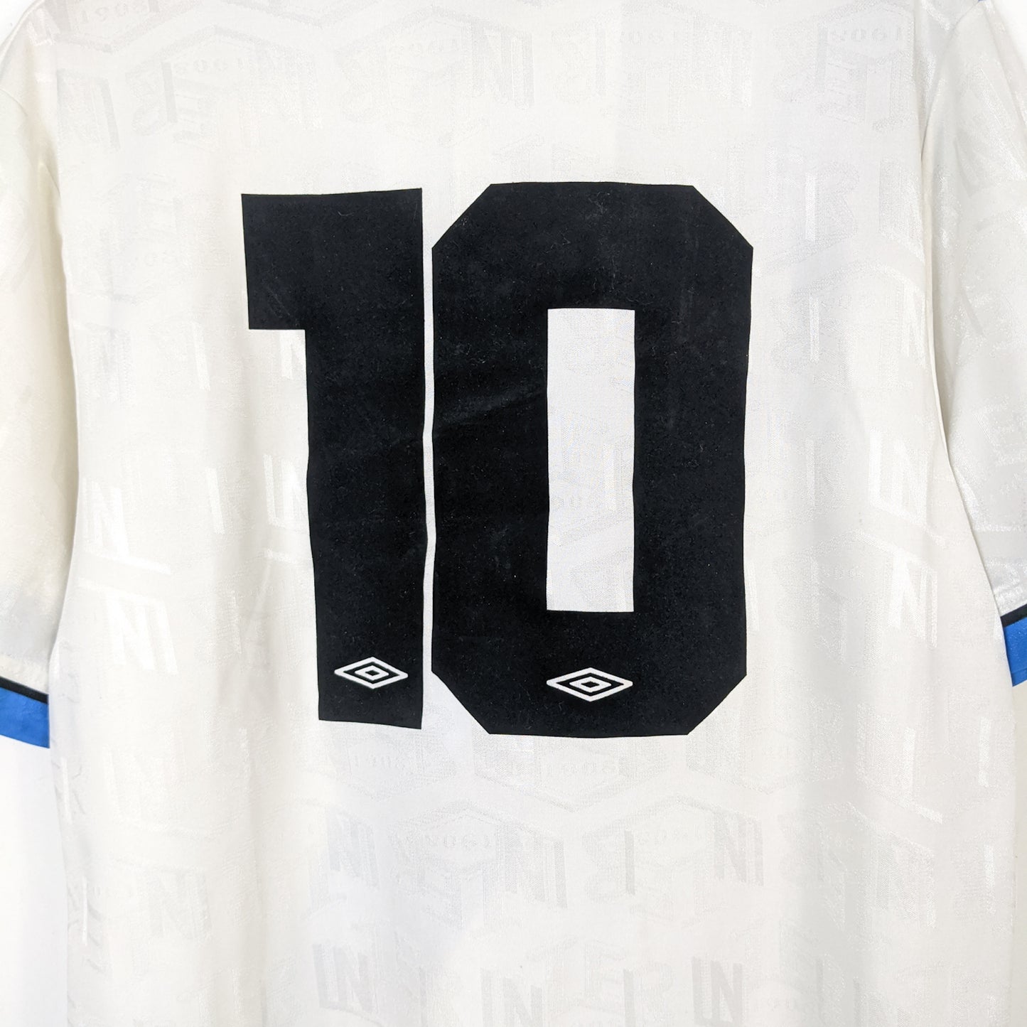 Original Inter Milan 1993/94 Away - Bergkamp #10 Size L