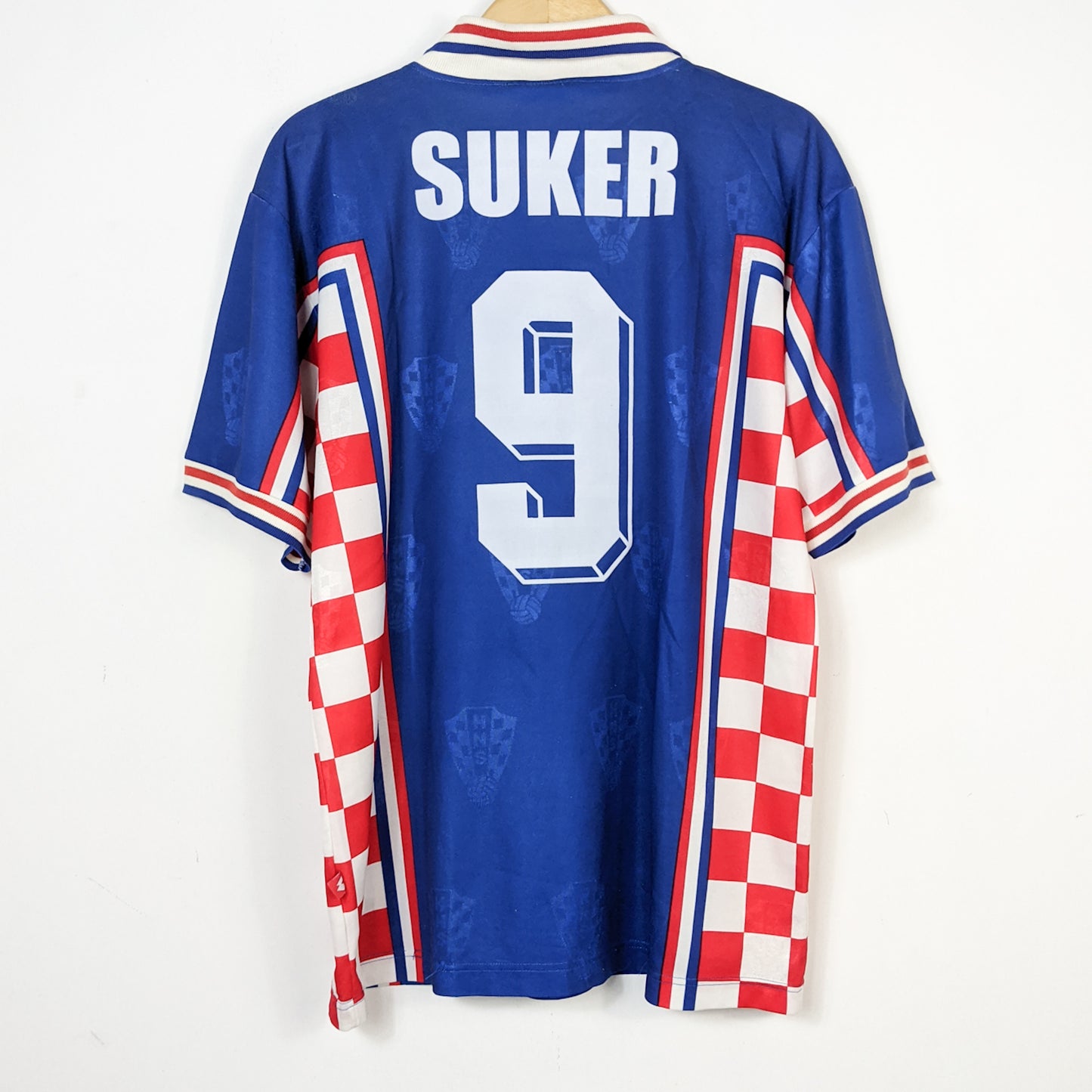 Original Croatia 1998 Away - Suker #9 Size L