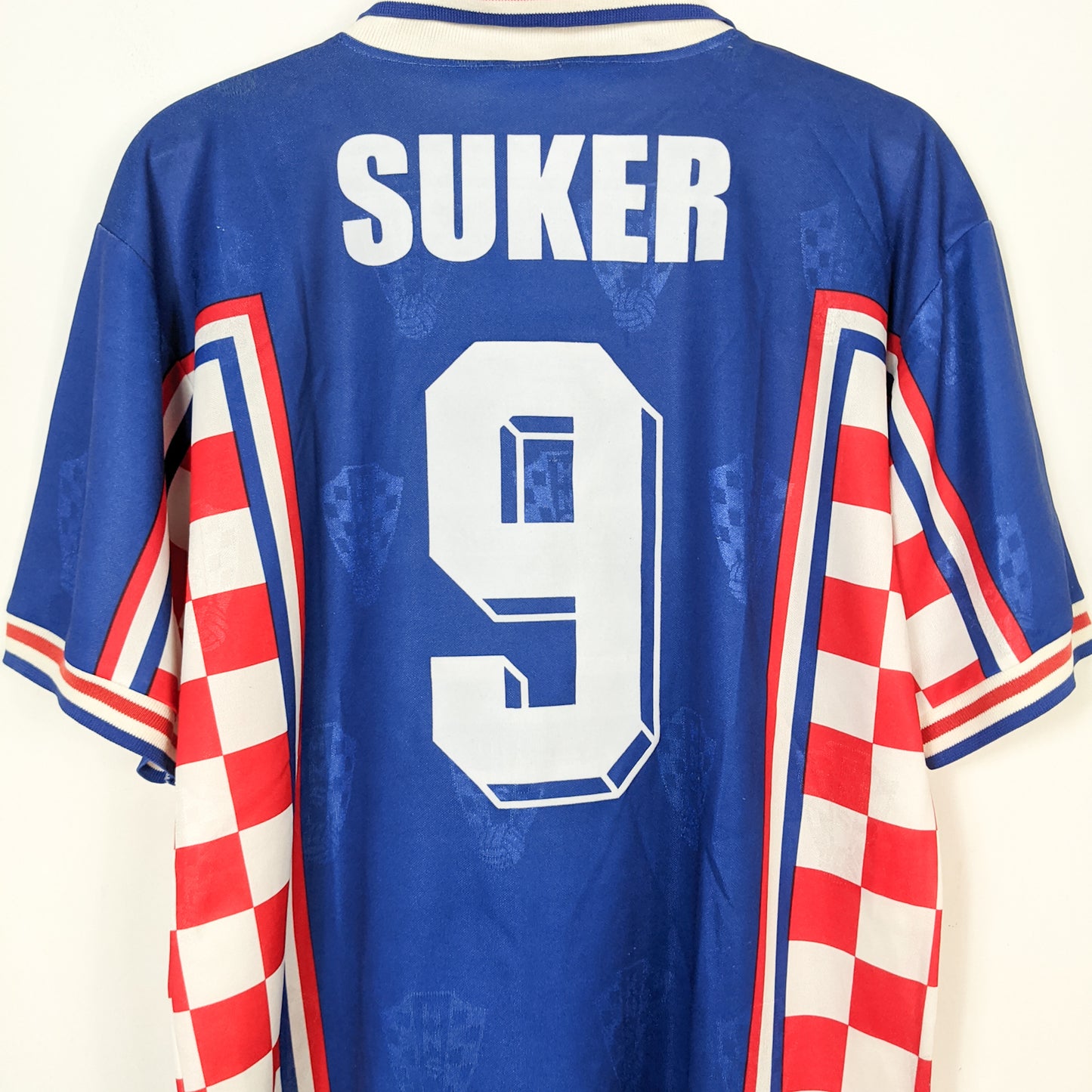 Original Croatia 1998 Away - Suker #9 Size L