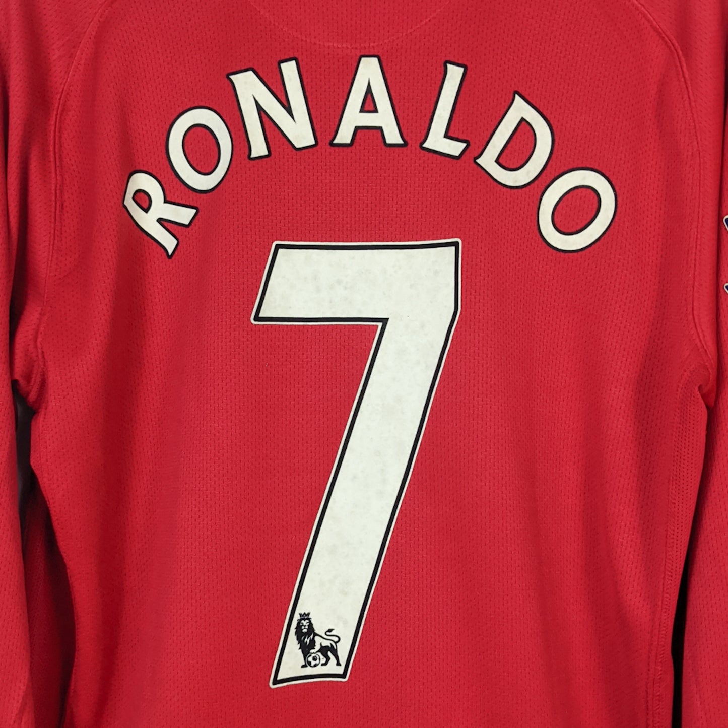 Original Manchester United 2008/09 Home - Ronaldo #7 Size L (Long Sleeve)