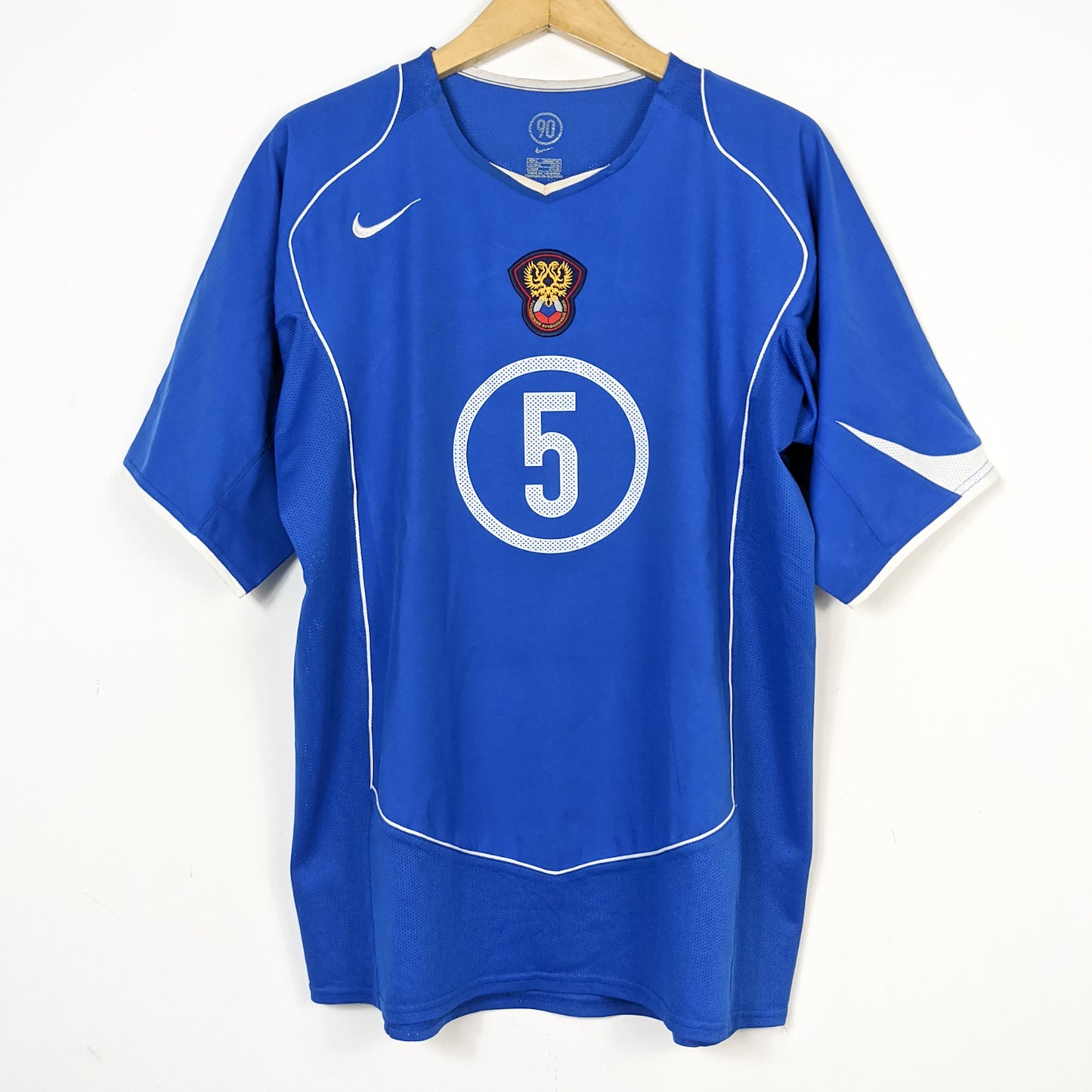 Original Russia 2004/05 Away - Alenichev #5 Size L