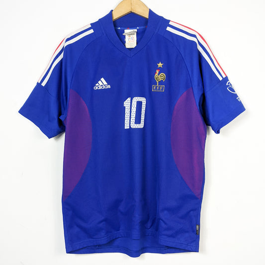 Original France 2002 Home - Zidane #10 Size fit L