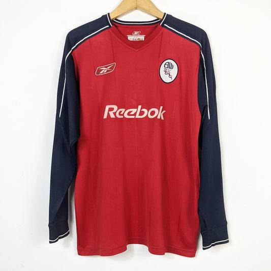 Original Bolton 2003/05 Away - Okocha #10 Size L (Long Sleeve)