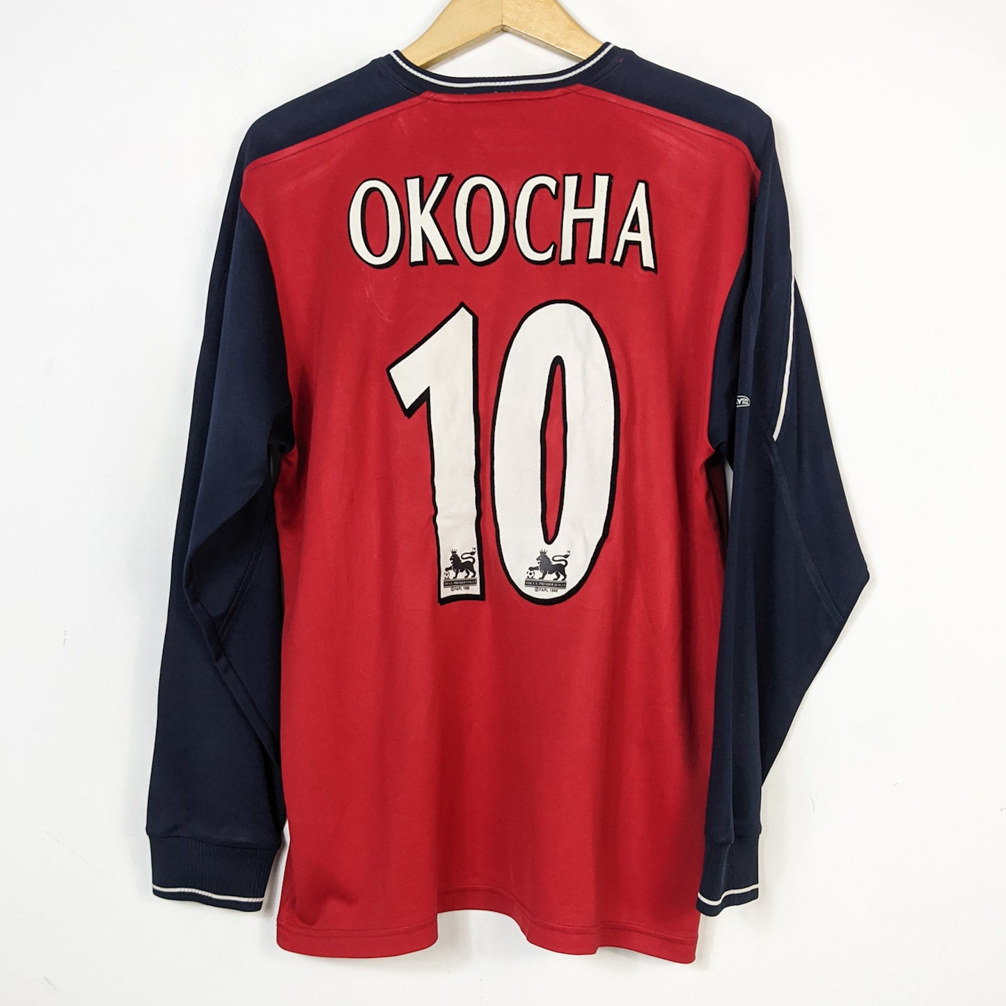 Original Bolton 2003/05 Away - Okocha #10 Size L (Long Sleeve)