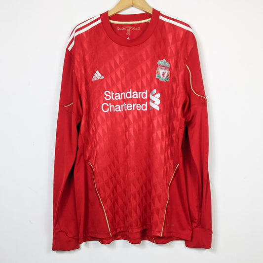 Original Liverpool 2010/12 Home - Suarez #7 Size XXL (Long Sleeve)