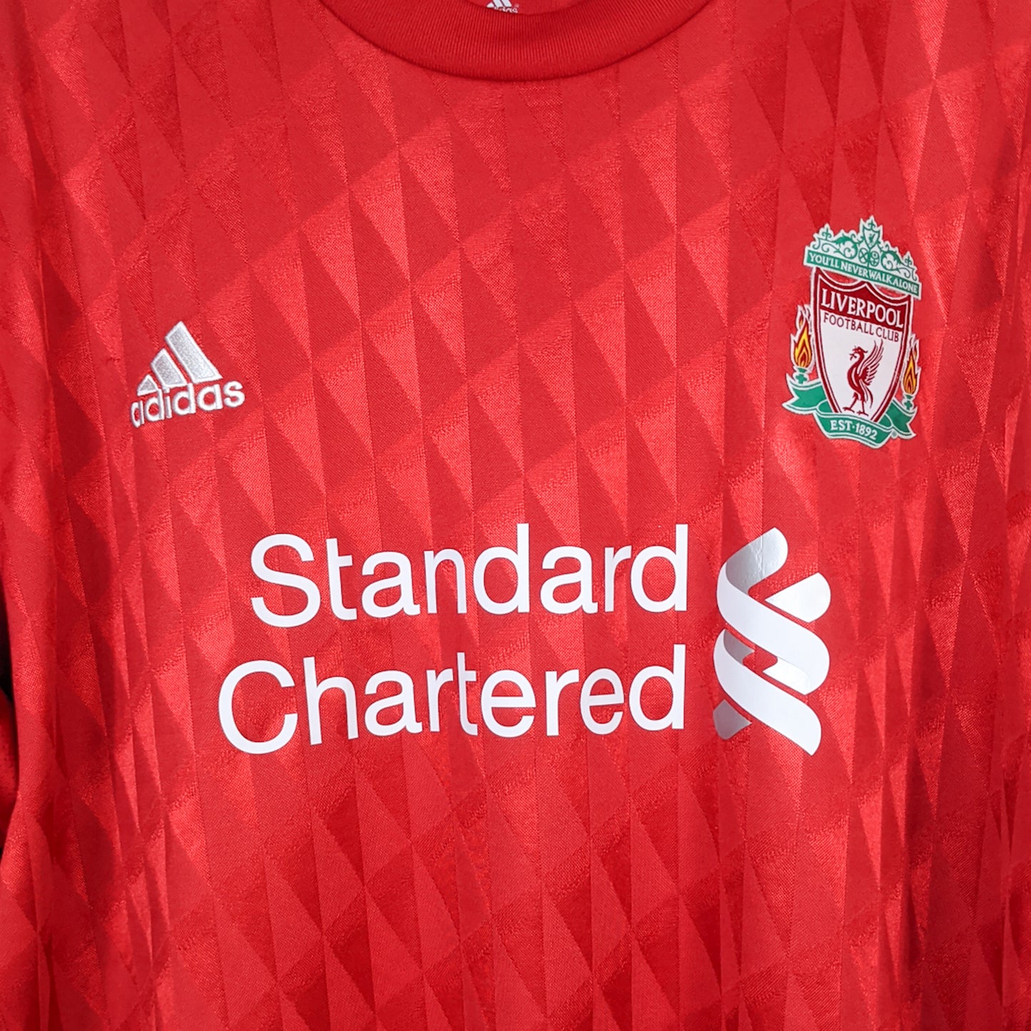 Original Liverpool 2010/12 Home - Suarez #7 Size XXL (Long Sleeve)