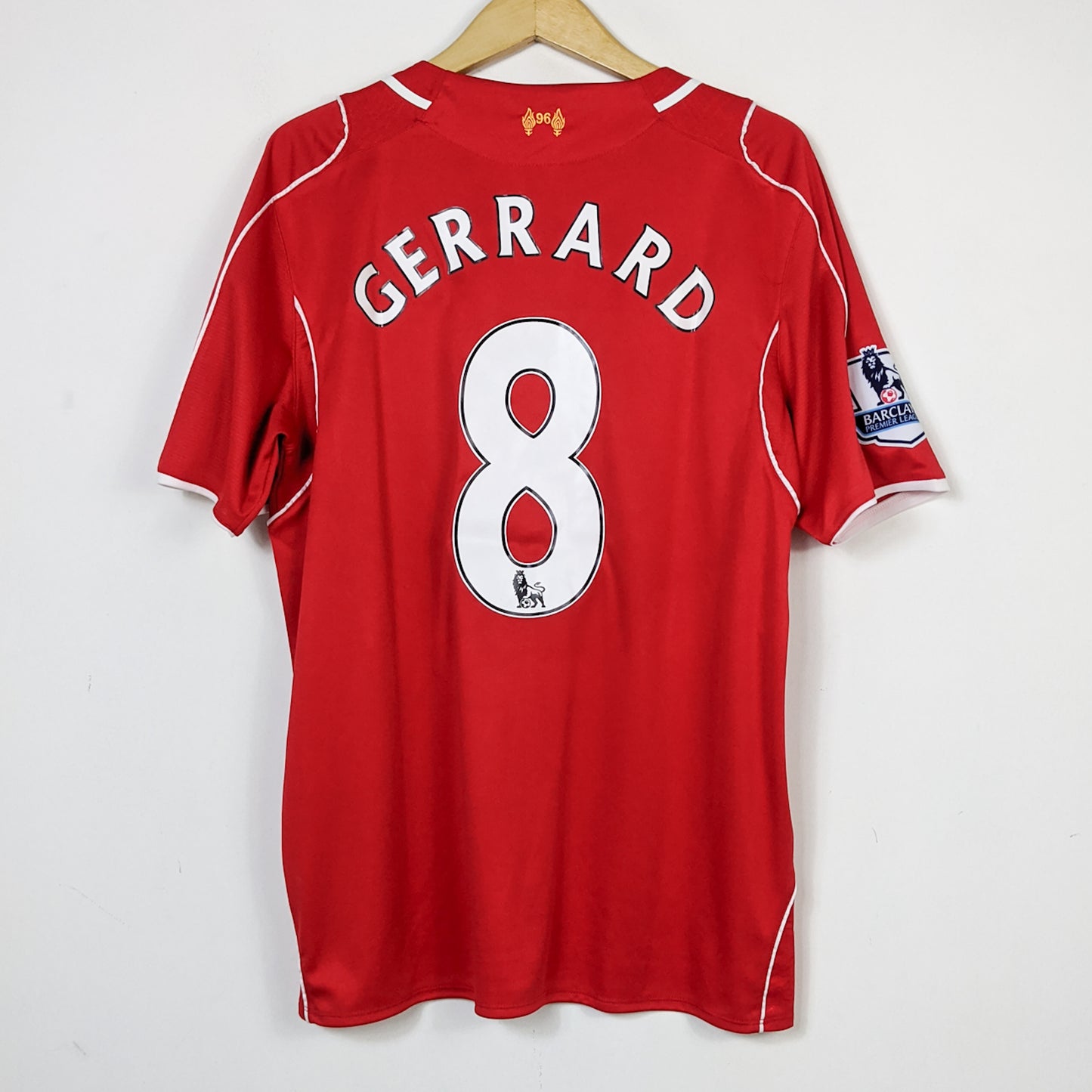 Original Liverpool 2014/15 Home - Gerrard #8 Size L