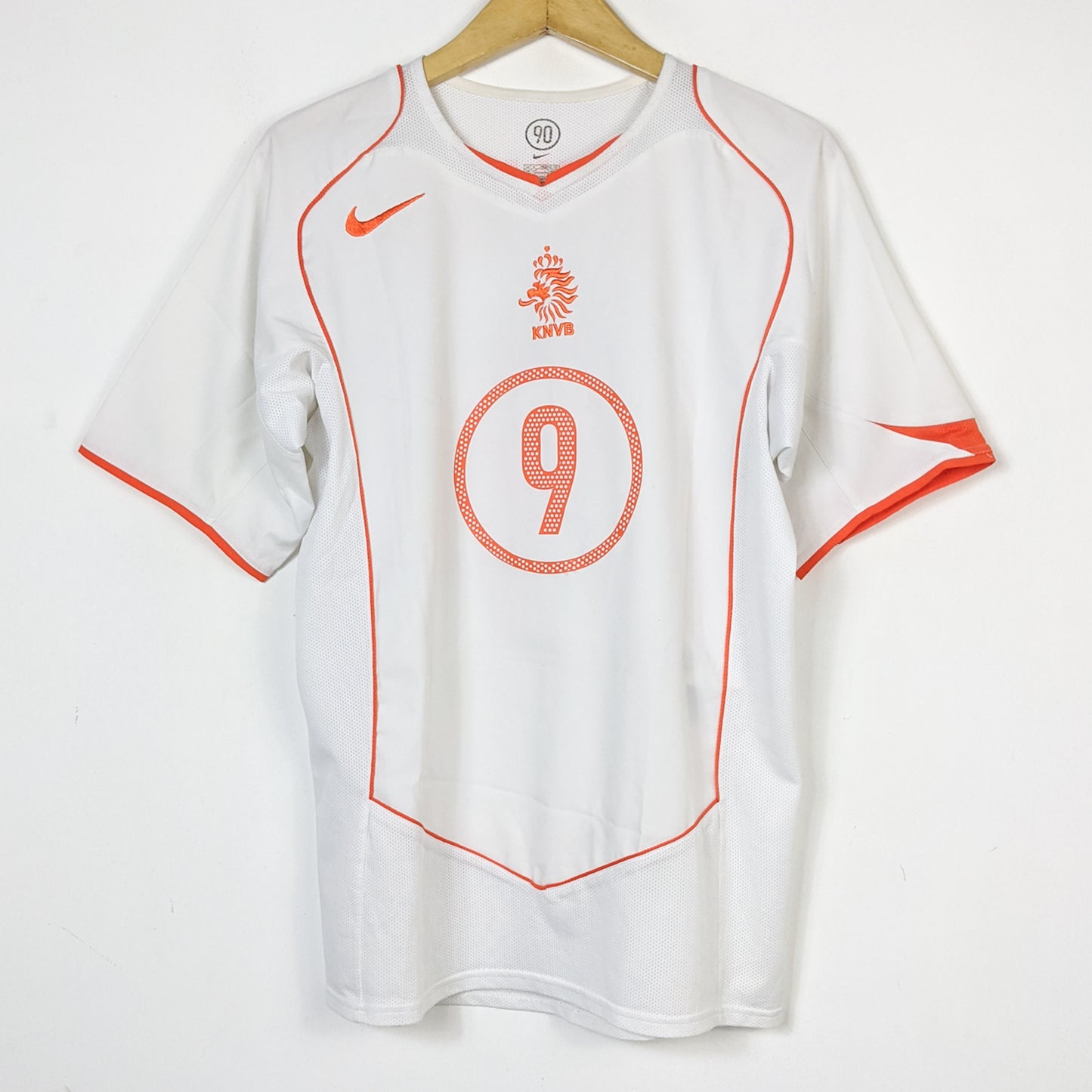 Original Netherlands 2004 Away - Kluivert #9 Size M