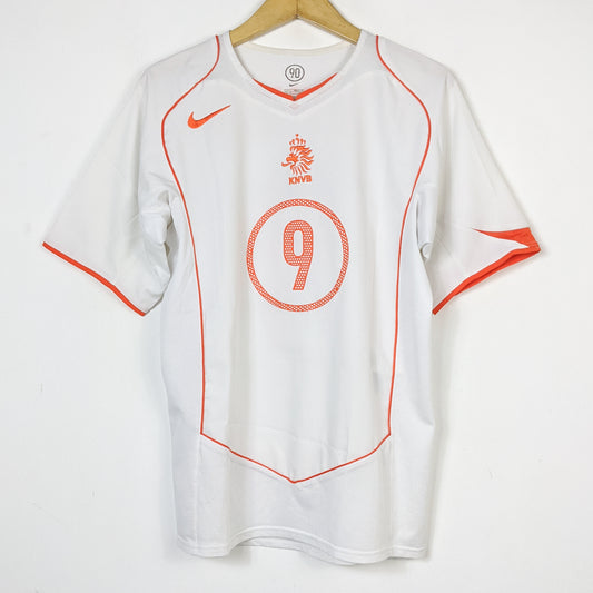 Original Netherlands 2004 Away - Kluivert #9 Size M
