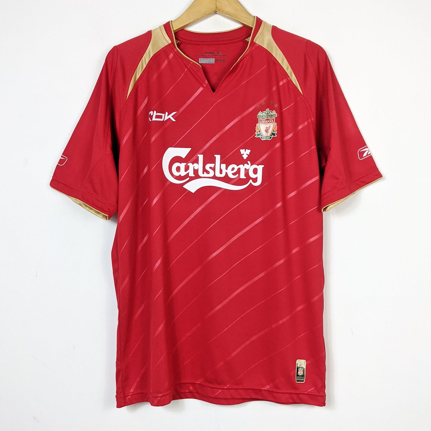 Original Liverpool 2005/06 Home - Kewell #7 Size L