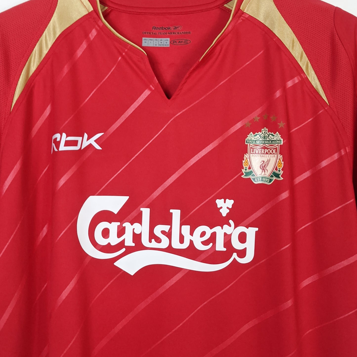 Original Liverpool 2005/06 Home - Kewell #7 Size L