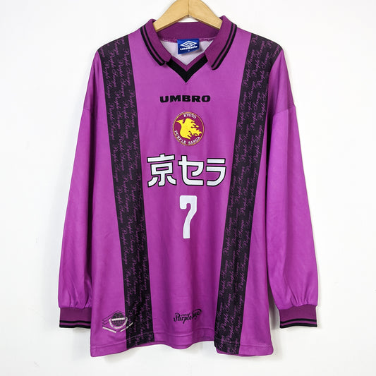 Original Kyoto Sanga 1997/98 Home - #7 Hajime Moriyasu Size M fit L (Long Sleeve)