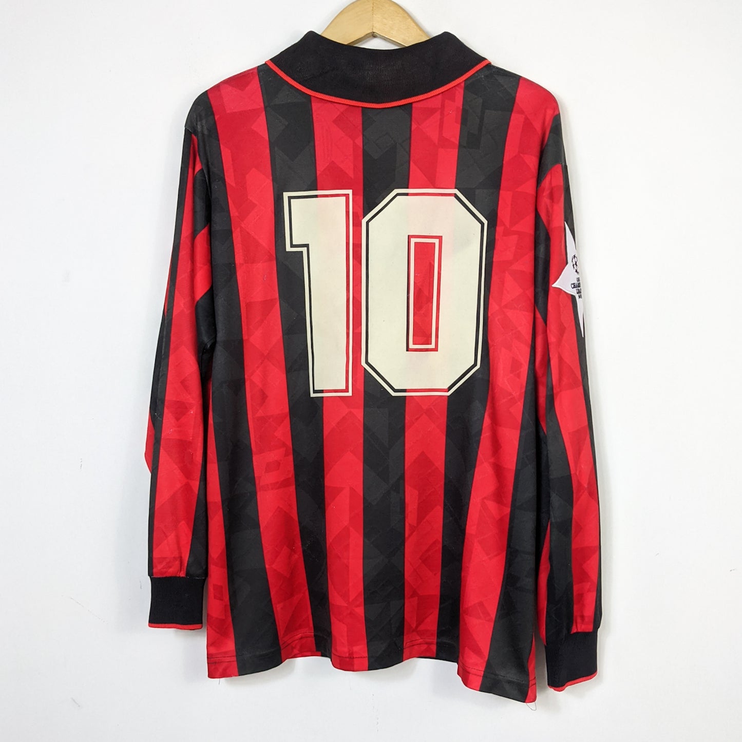 Original AC Milan 1994/95 Home - Savicevic #10 Size L (Long Sleeve) (Player Issue)