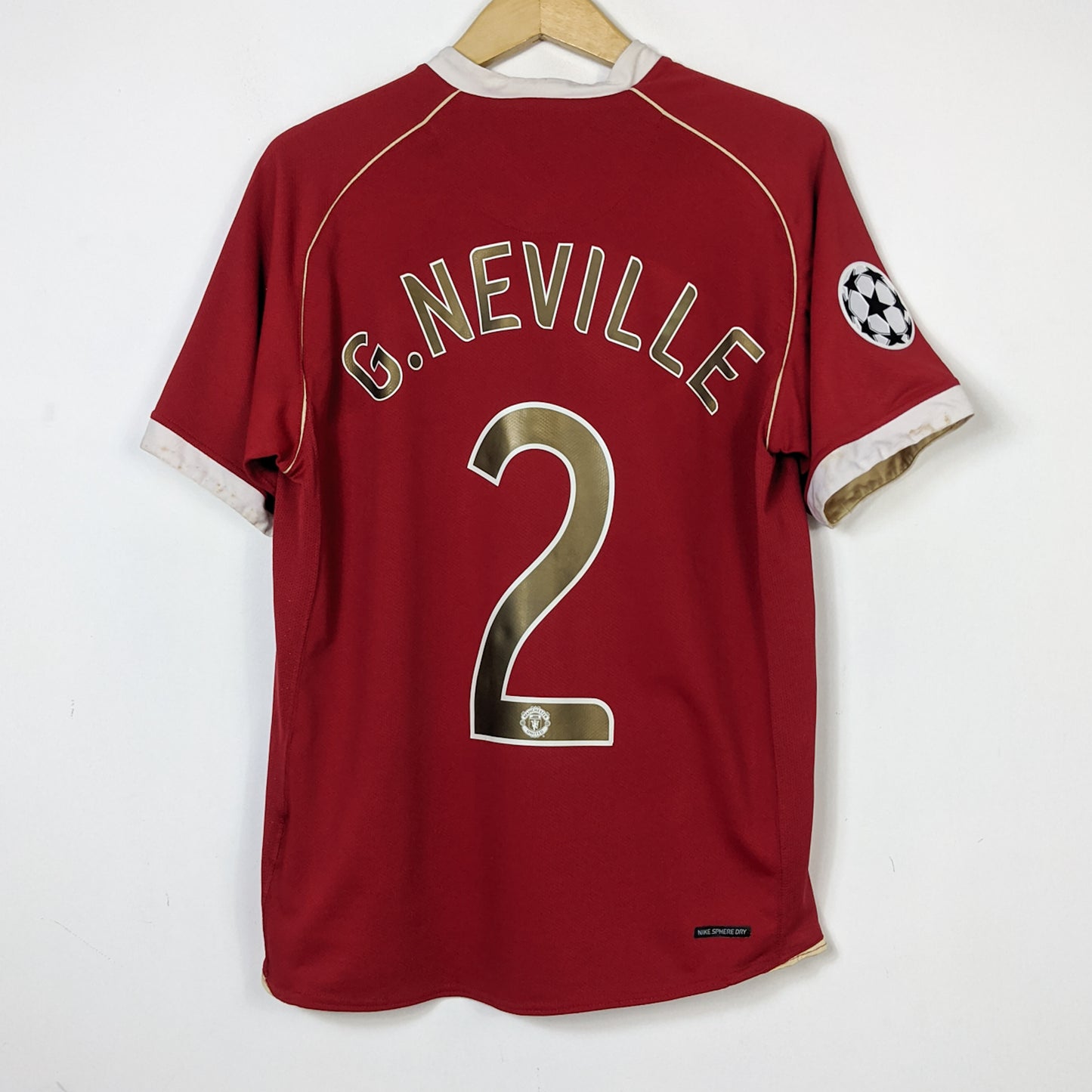 Original Manchester United 2006/07 Home - Neville #2 Size M