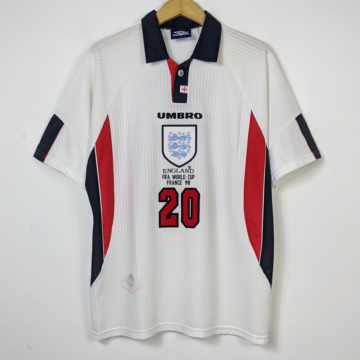 Original England 1998 Home - Owen #20 Size L