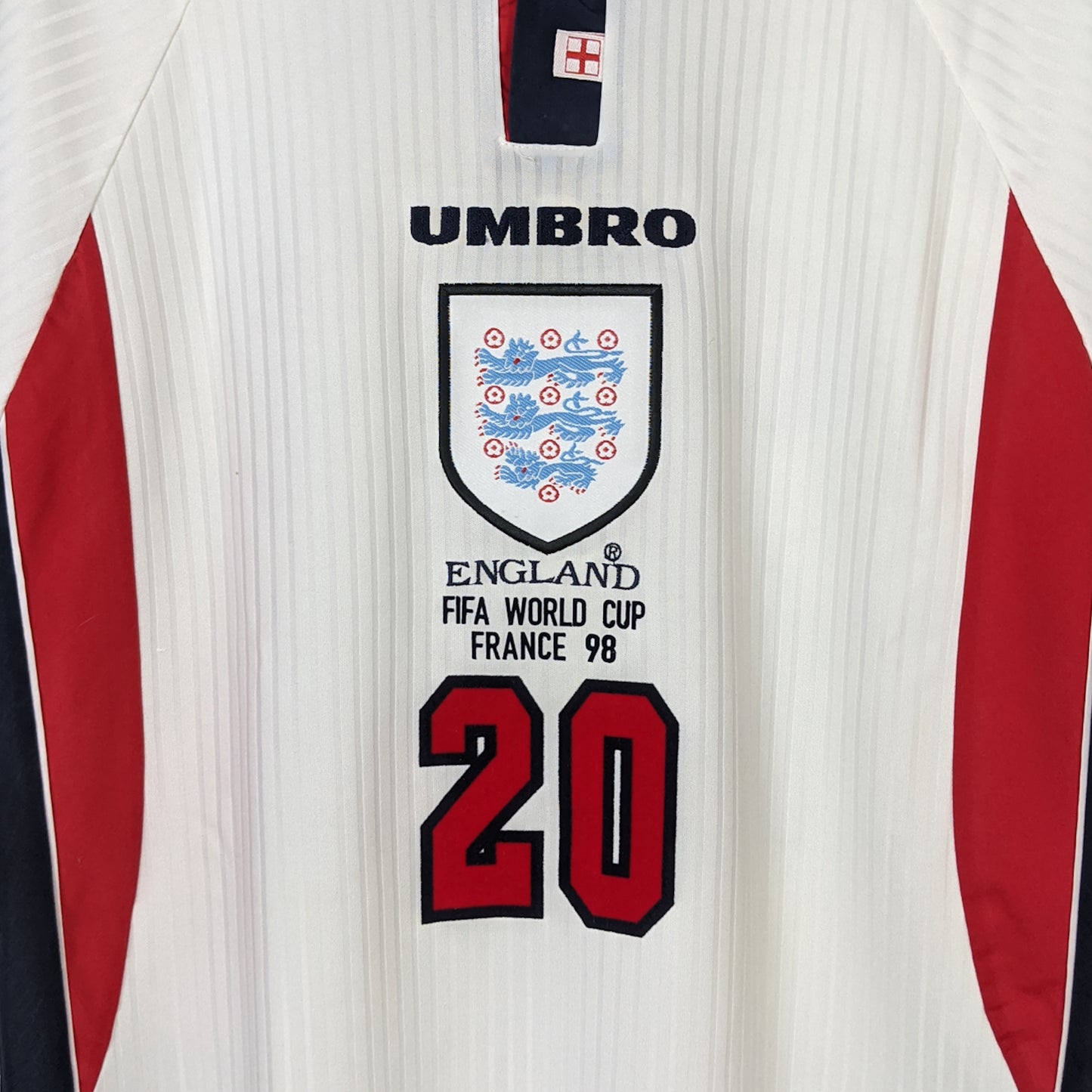 Original England 1998 Home - Owen #20 Size L