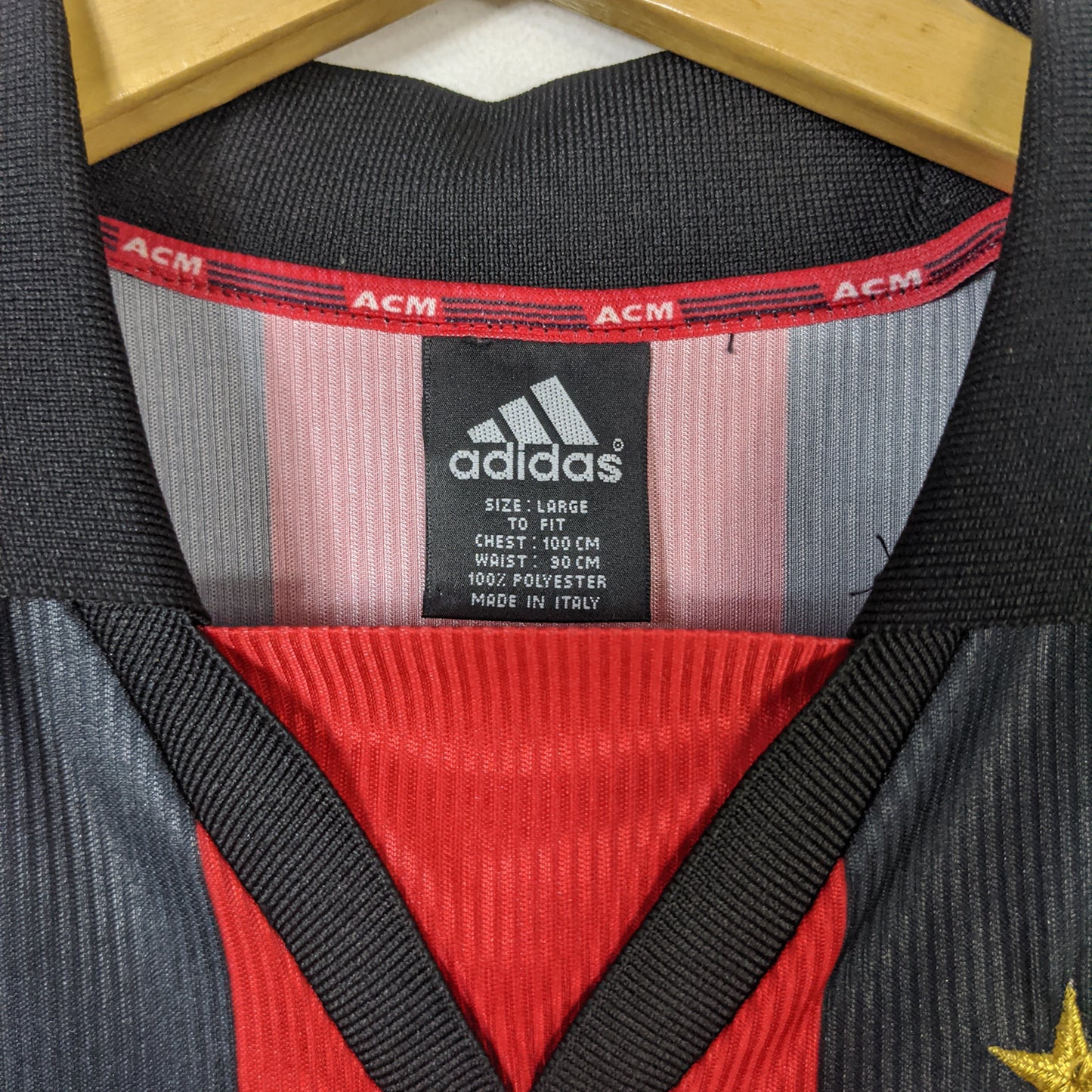 Original AC Milan 1998/99 Home - Maldini #3 Size L