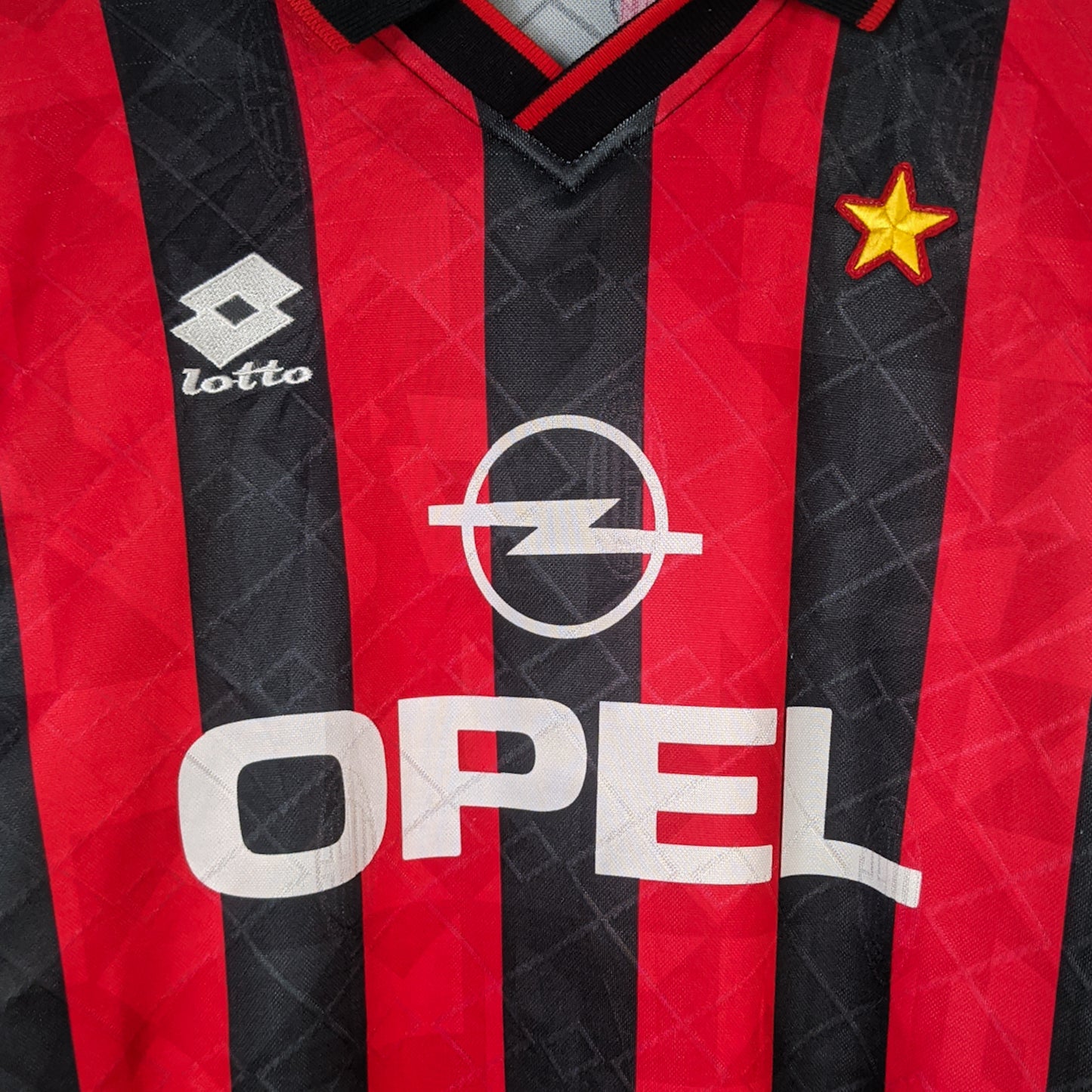Original AC Milan 1994/95 Home - Maldini #3 Size M (Long Sleeve) ( Player Issue)