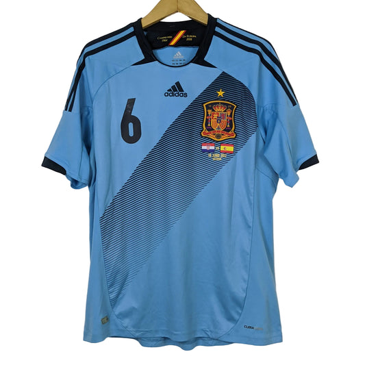 Original Spain 2012 Away - Iniesta #6 Size L