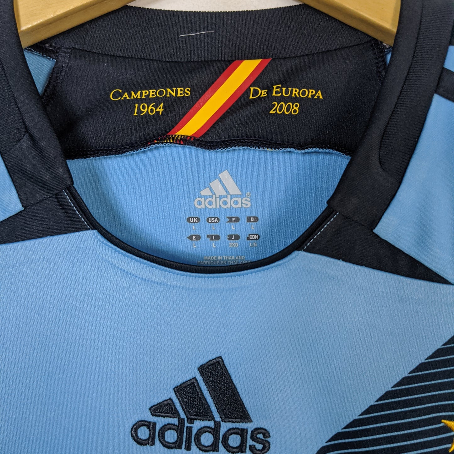 Original Spain 2012 Away - Iniesta #6 Size L