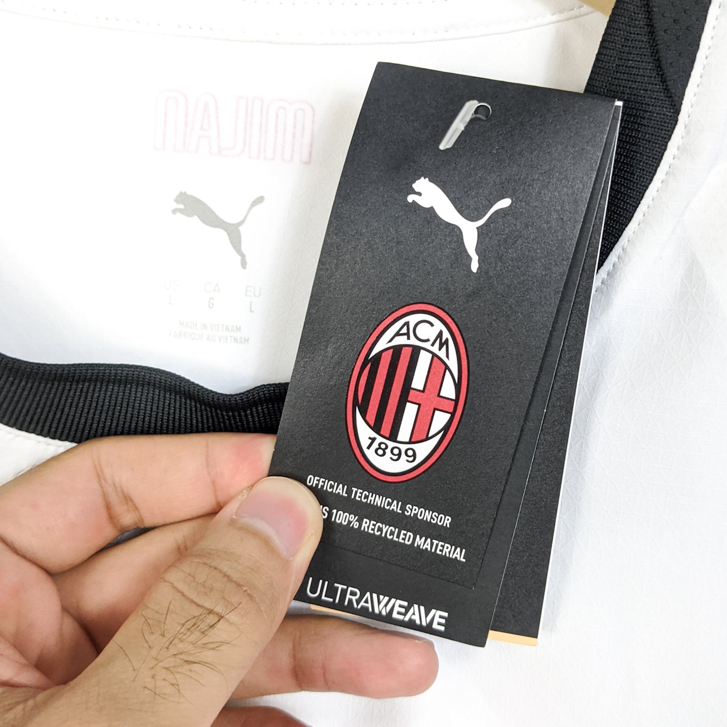 Original AC Milan 2025/26 Away - Rafa Leao #10 Size L (Bnwt) (Player Issue)
