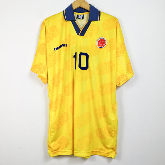 Original Colombia 1994 Home - Valderrama #10 Size M