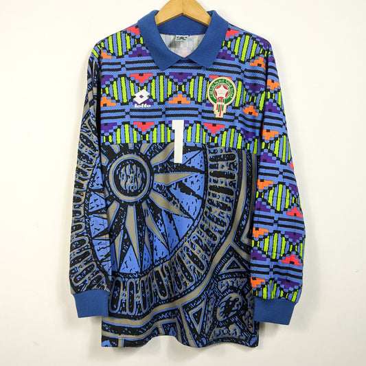 Original Morocco 1994 GK - Azmi #1 Size M (Long Sleeve) (Template)