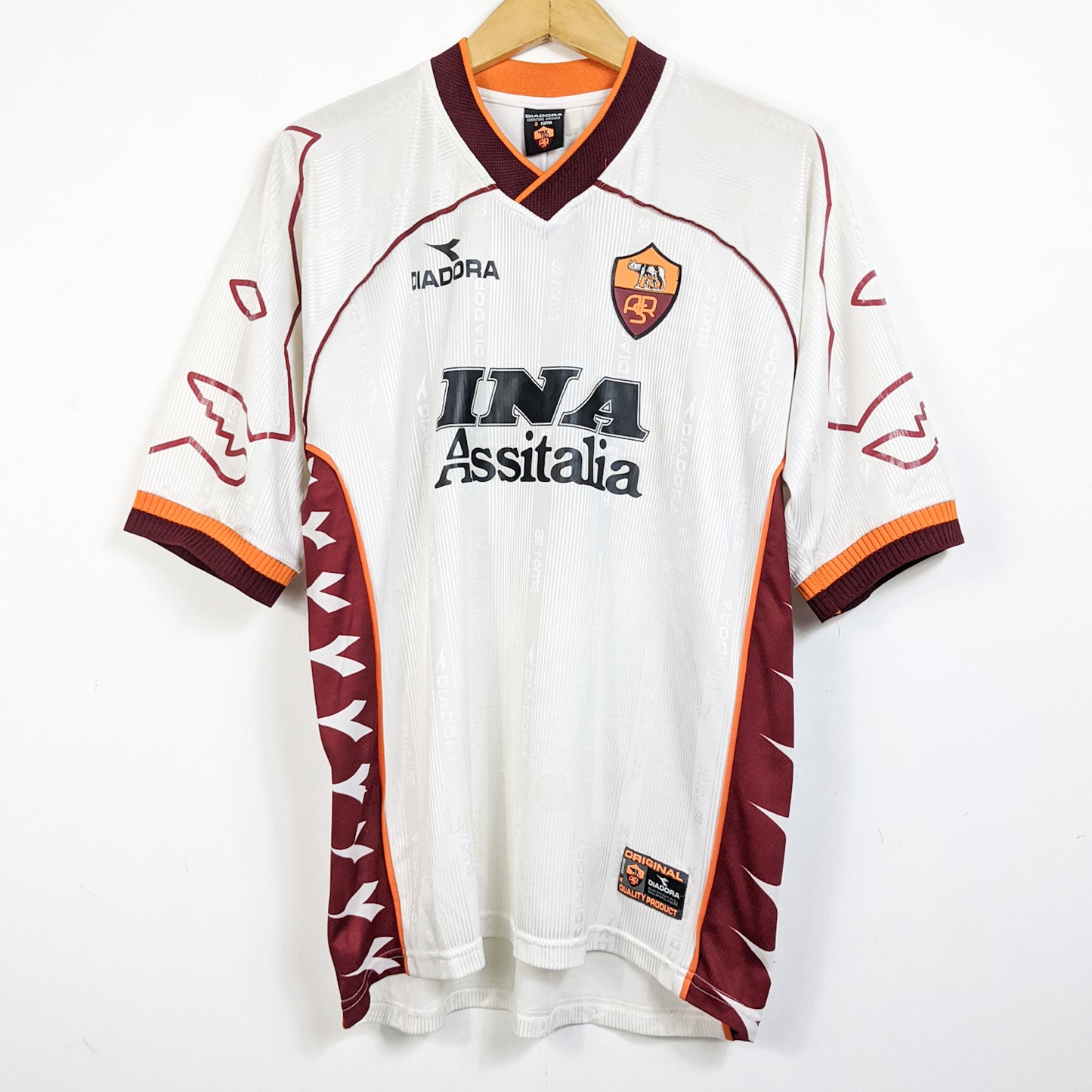 Original AS Roma 1999/00 Away - Totti #10 Size L