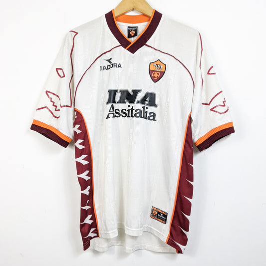 Original AS Roma 1999/00 Away - Totti #10 Size L