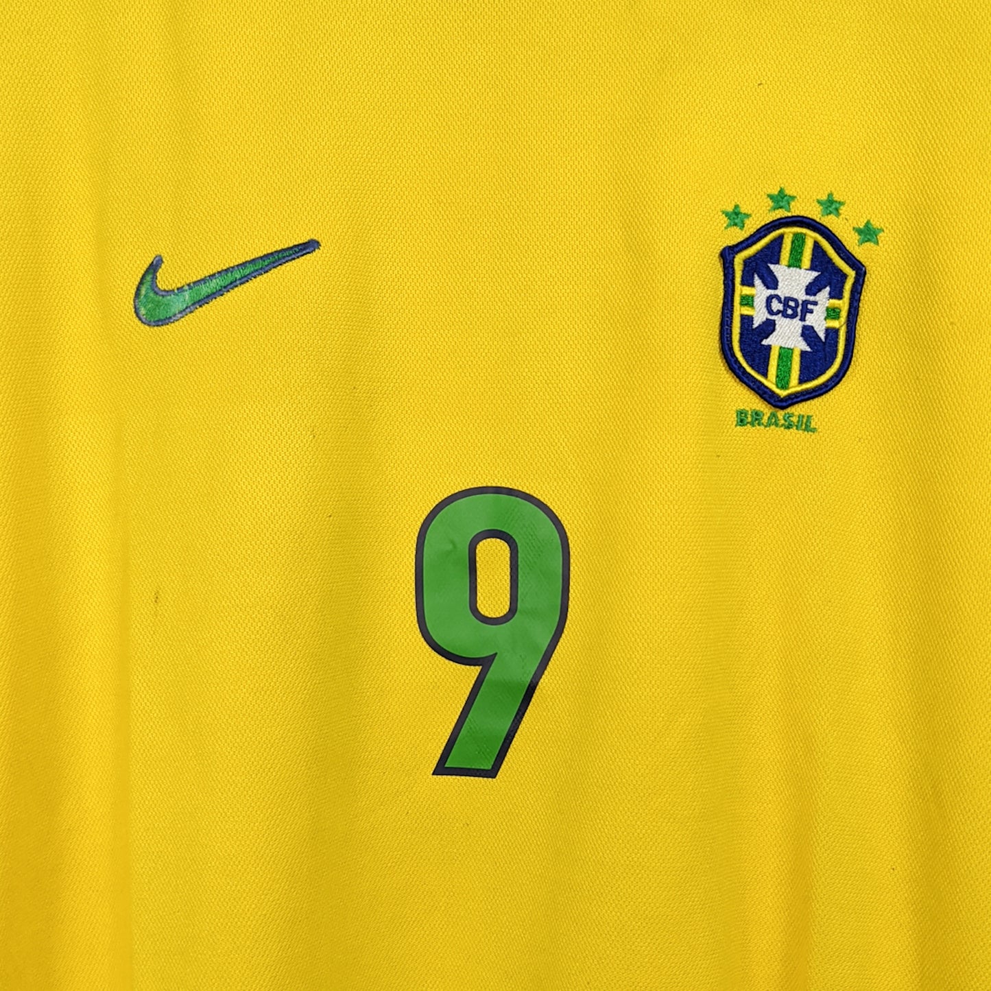 Original Brazil 1998 Home - Ronaldo #9 Size L