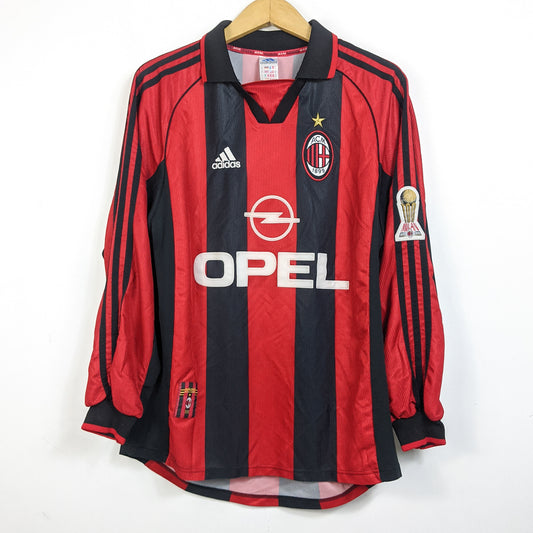 Original AC Milan 1998/99 Home - Maldini #3 Size M (Long Sleeve)