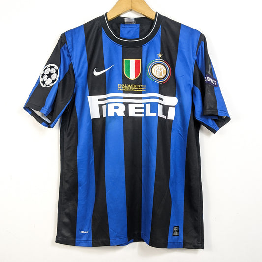 Original Inter Milan 2009/10 Home - Milito #22 Size M (Basic/Stadium Version)